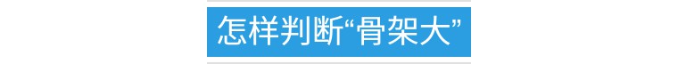 骨架大显胖,大骨架显瘦还是显胖