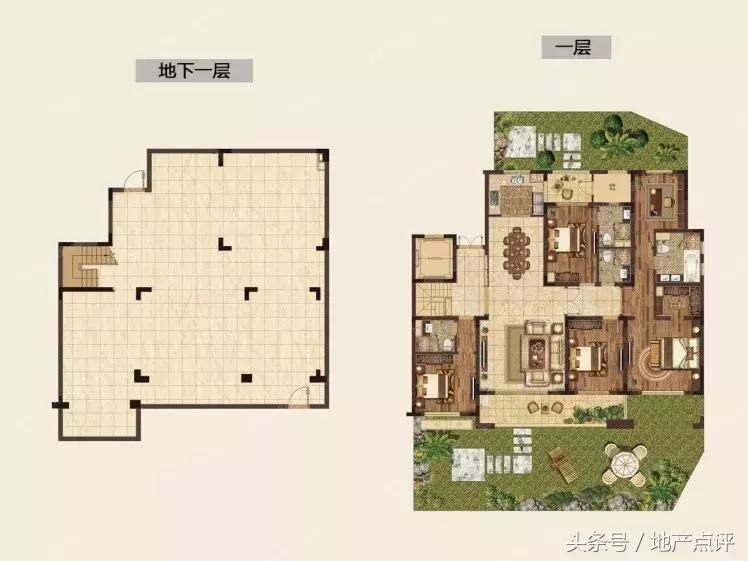 开间10.6米进深8.5米,开间10.6米进深10.5米一层