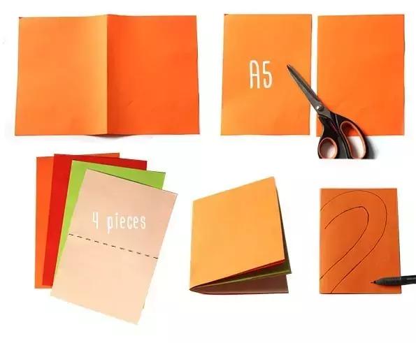 幼儿园小班手工卡纸贺卡图片,3-6岁幼儿手工简单贺卡小花