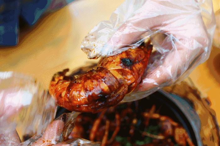 电吹风虾,台湾电吹风烤虾