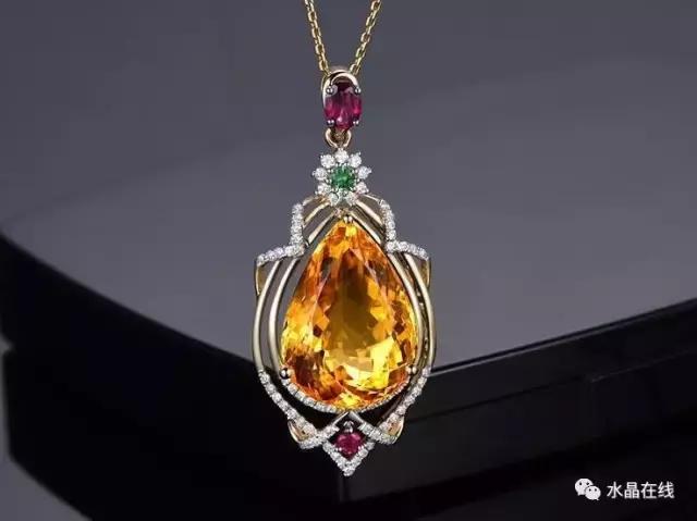 分辨黄水晶,真假黄水晶对比照片图