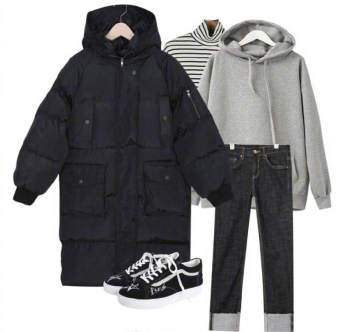 一衣多穿搭配羽绒服,一衣多穿舒适夹克