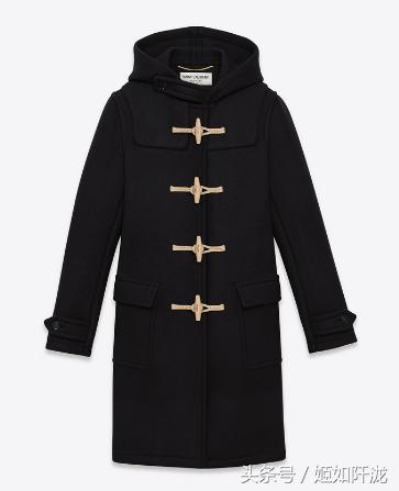 牛角扣大衣中长款毛呢外套高级感,牛角扣中长款大衣推荐