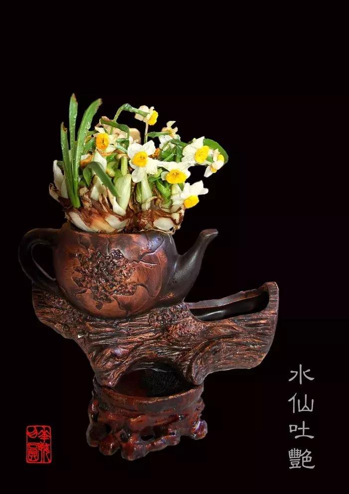 水仙花的造型艺术图片,水仙花的花语传说与诗词鉴赏