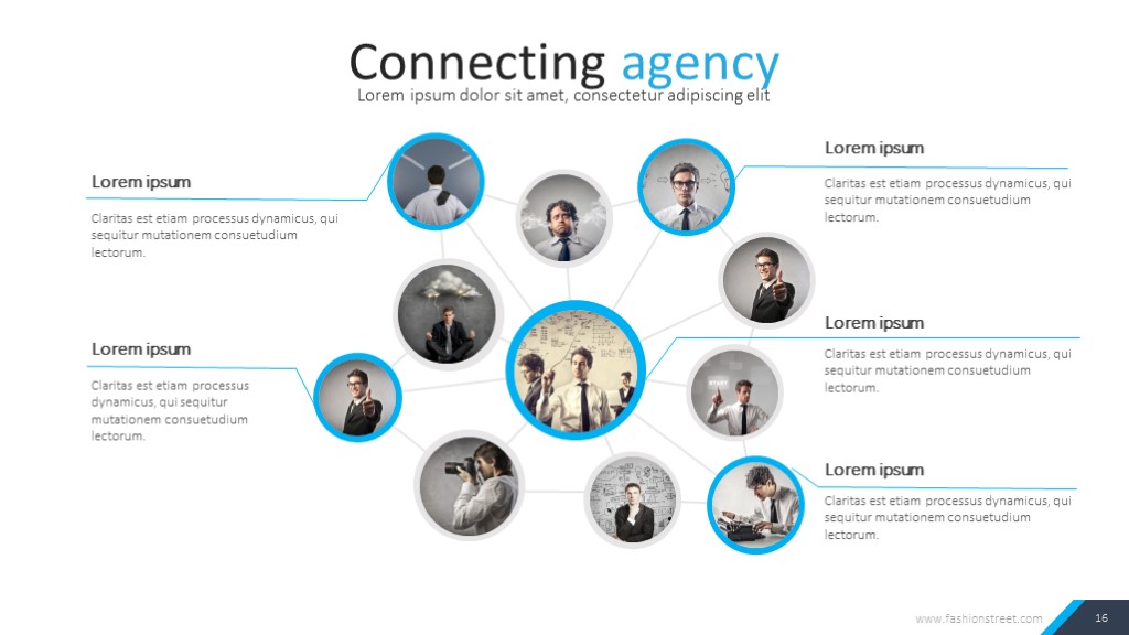 高端大气蓝色商务ppt模板,免费简约风产品介绍ppt模板