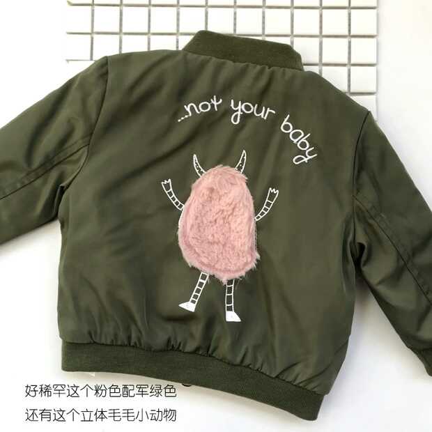 女童装13-15岁宽松时尚棉衣加绒,反季童装儿童羽绒棉服女款