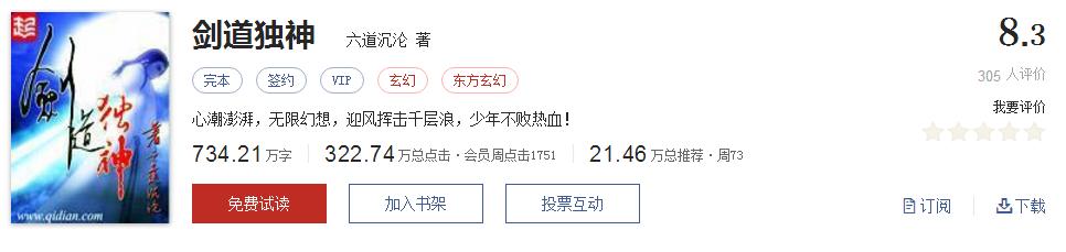全精品系列网络小说推荐，起点8.3分高评价口碑神作，大神经典