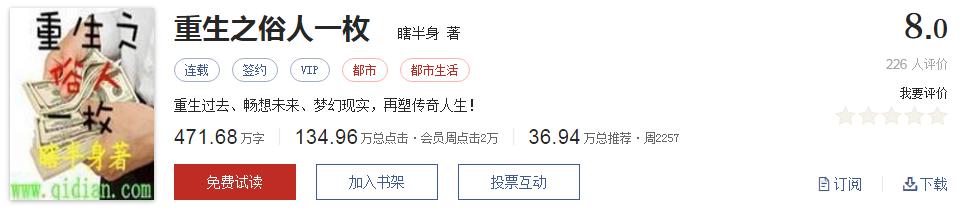 起点评分8.7以上小说排行榜,推荐五本巅峰网络小说统治力爆表