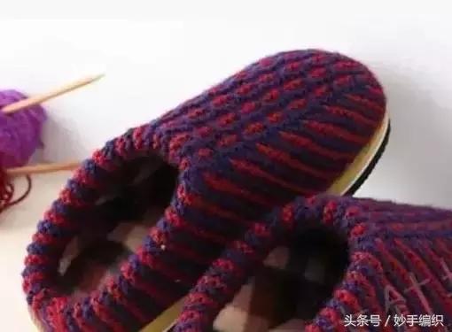 天凉了织双拖鞋穿，老公也可以穿！超详细手工拖鞋编织方法教程