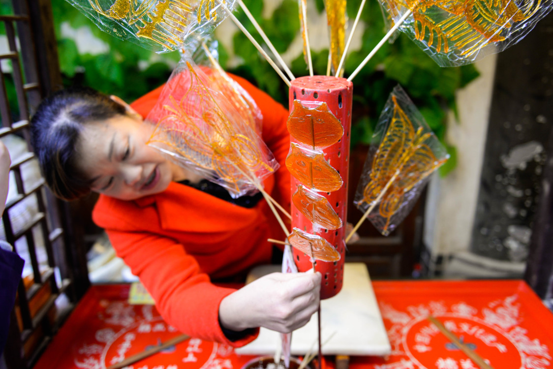 小时候自己做的糖画,小时候做的糖画