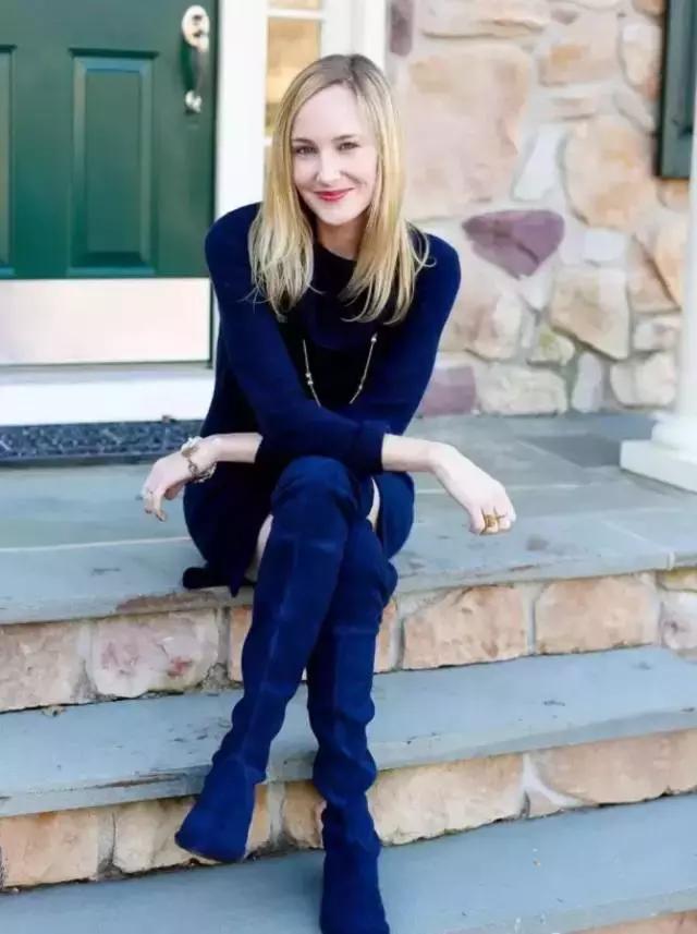 靴子长筒靴过膝搭配,过膝超长靴子穿搭