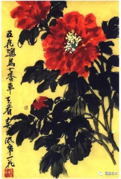 国色天香写意牡丹画,画写意牡丹用什么纸