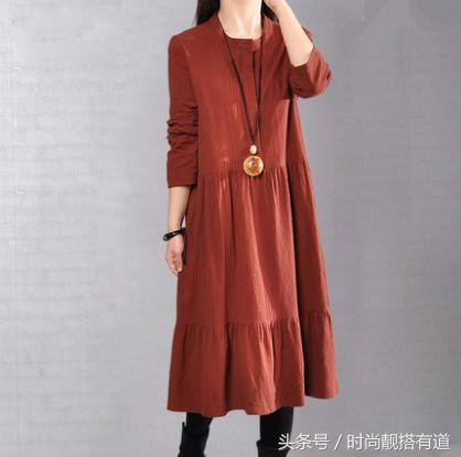 又复古又民族风的棉麻连衣裙，适合35-45岁的妈妈穿