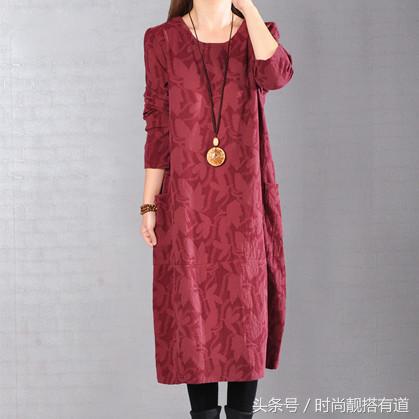 又复古又民族风的棉麻连衣裙，适合35-45岁的妈妈穿