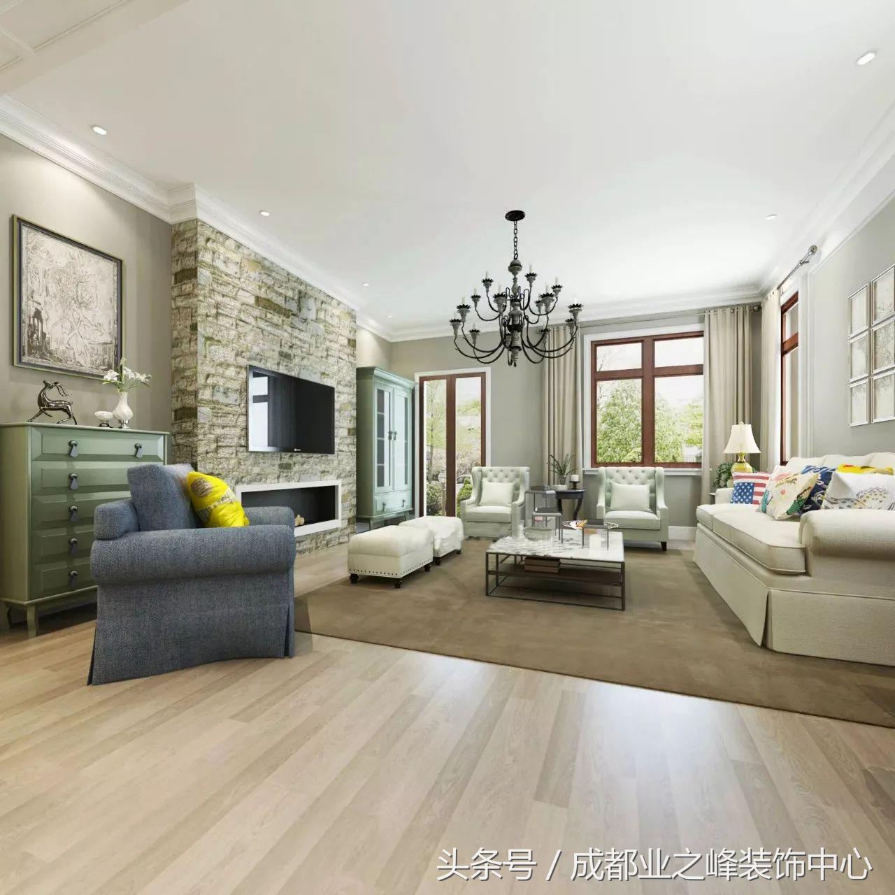 派克公馆复式,美式联排别墅地下室