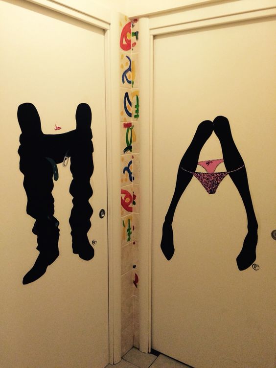 农村室外男女厕所标识牌,厕所标识牌怎么设计