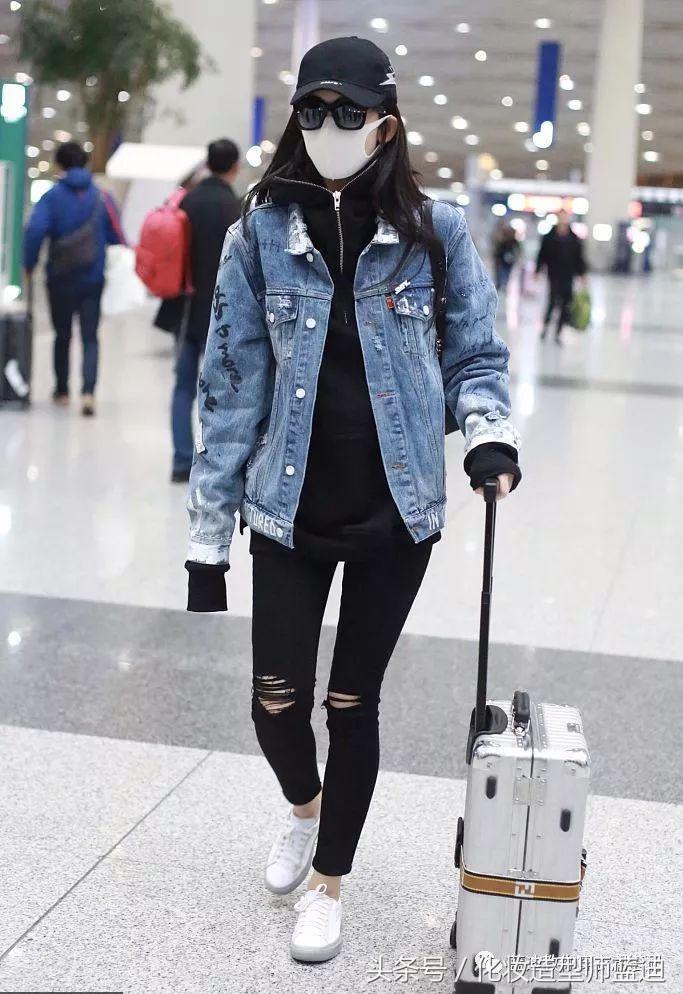 明星同款滑雪服古力娜扎,明星穿搭只服古力娜扎