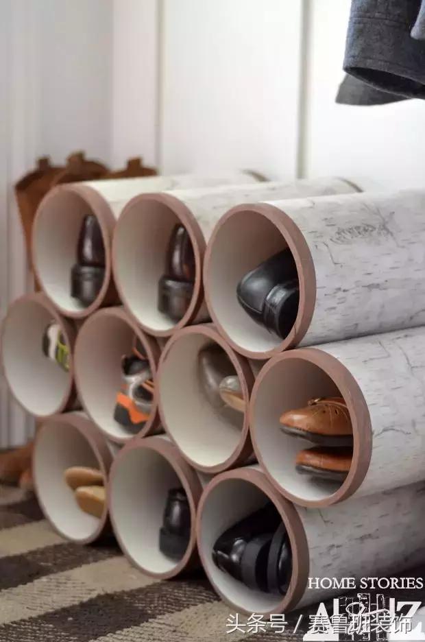 鞋盒改造一下鞋柜能省1倍空间,大号塑料瓶放鞋柜