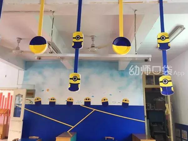 美出天际!幼儿园用小黄人、小猪佩琦、哆啦A梦、米奇做环境