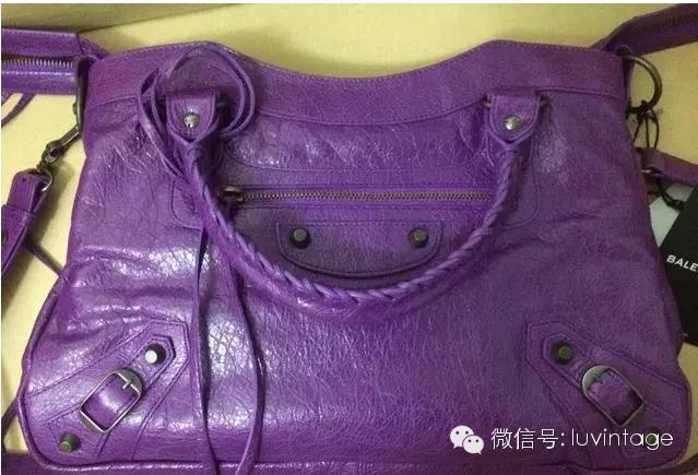 中古balenciaga机车包,黑银classic机车包
