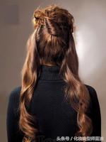 简单长卷发半扎发教程,简单易学长卷发教程