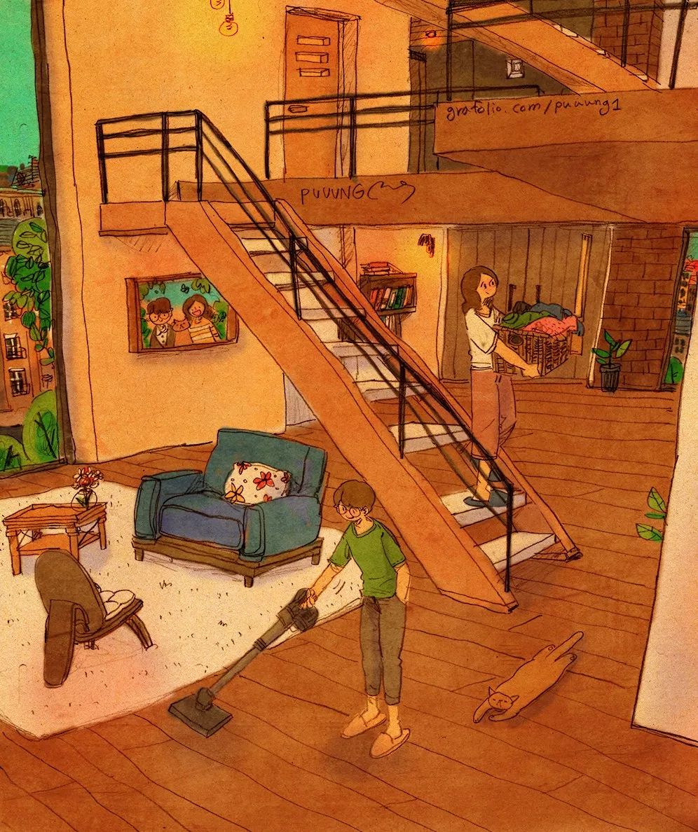 甜到爆的恋爱日常手绘,手绘情侣日常恋爱日记