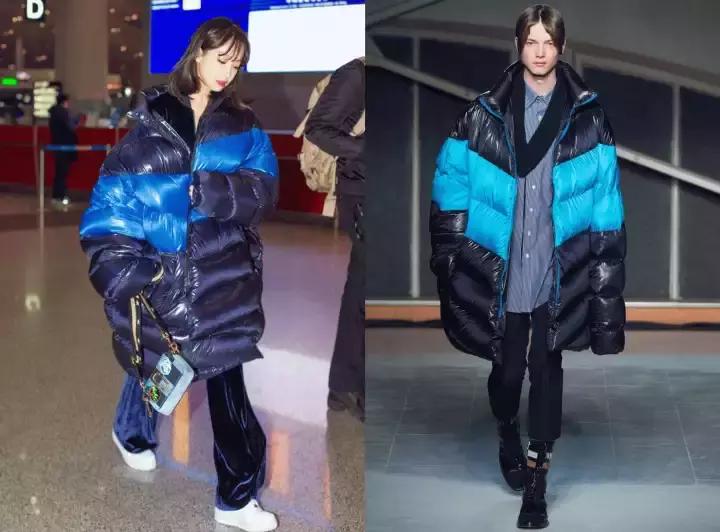 林允穿3万块的羽绒服机场凹造型,网友吐槽:这是穿了件被子吧?