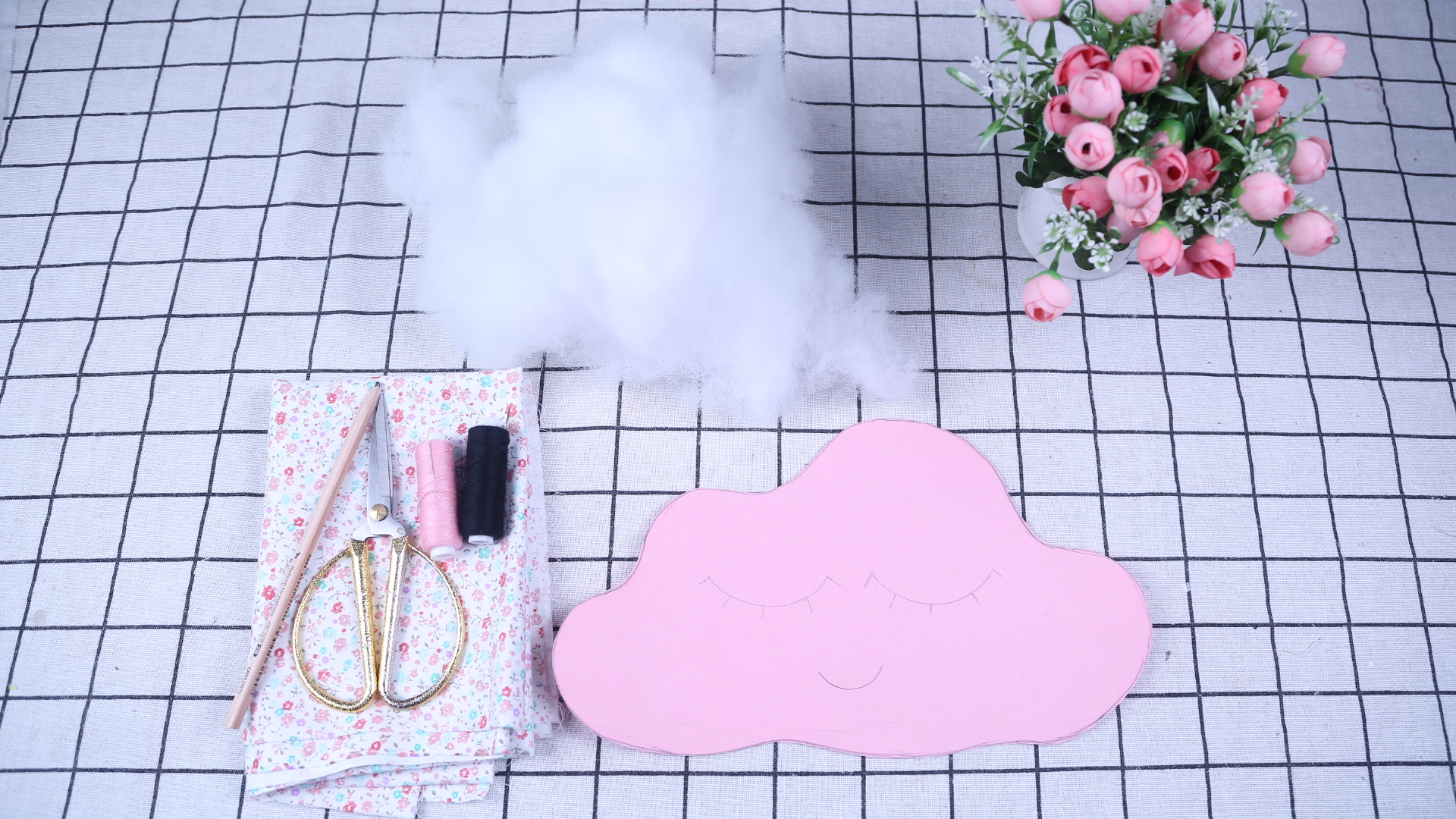 碎布条自制抱枕,碎布条填充抱枕