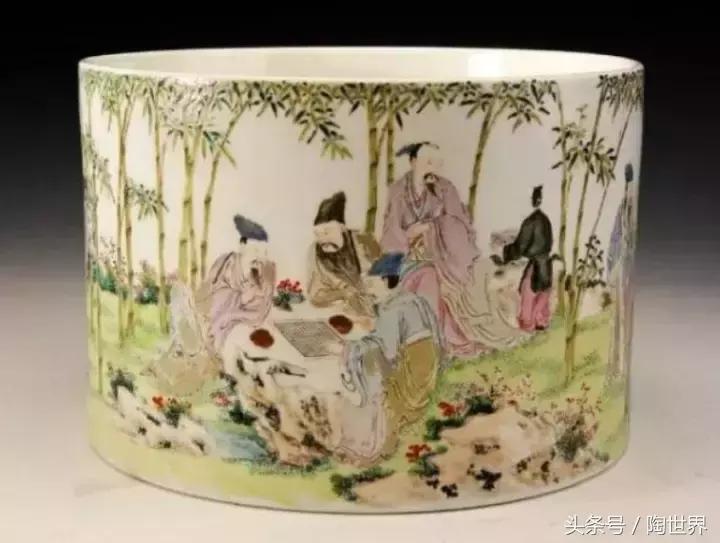 清雍正景德镇窑粉彩蝠桃纹瓶人物,清雍正景德镇窑粉彩蝠桃纹瓶拍卖