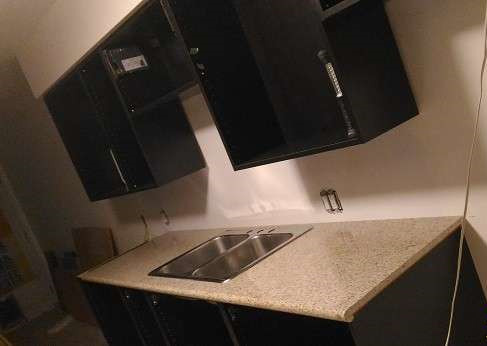 自己动手给大理石打磨翻新,自己动手更换不锈钢台面