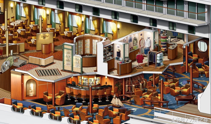 豪华邮轮实拍高清图片,豪华游轮剖面高清图