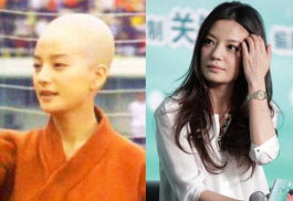 女明星没了刘海变好看了,女明星突然没头发了