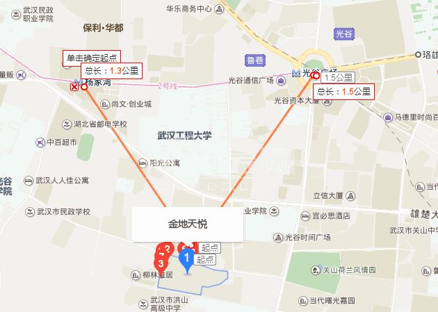 武汉雄楚大道金地天悦物业地址,雄楚金地天悦一期