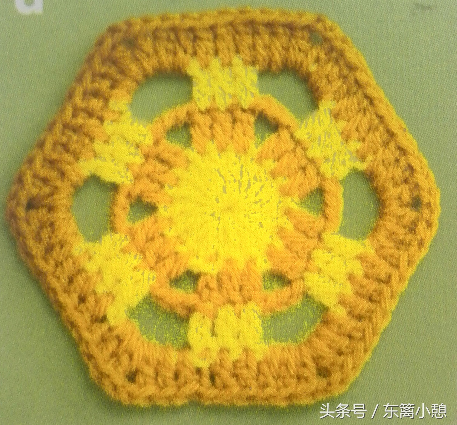 简单六针花样图解,六角花样钩编视频