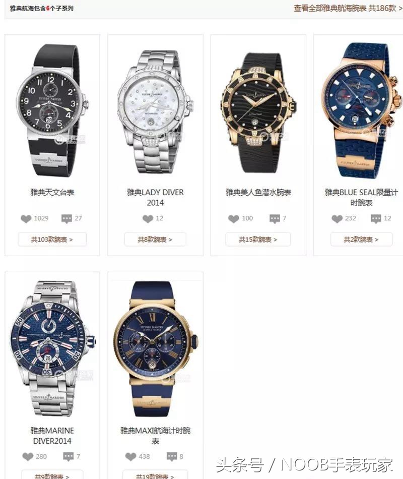 雅典独特表款系列,雅典表老款价格