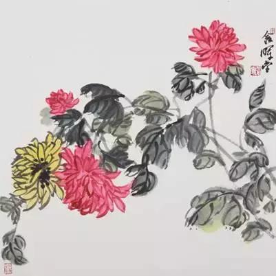 张世简菊花画法视频,菊花画法张正海