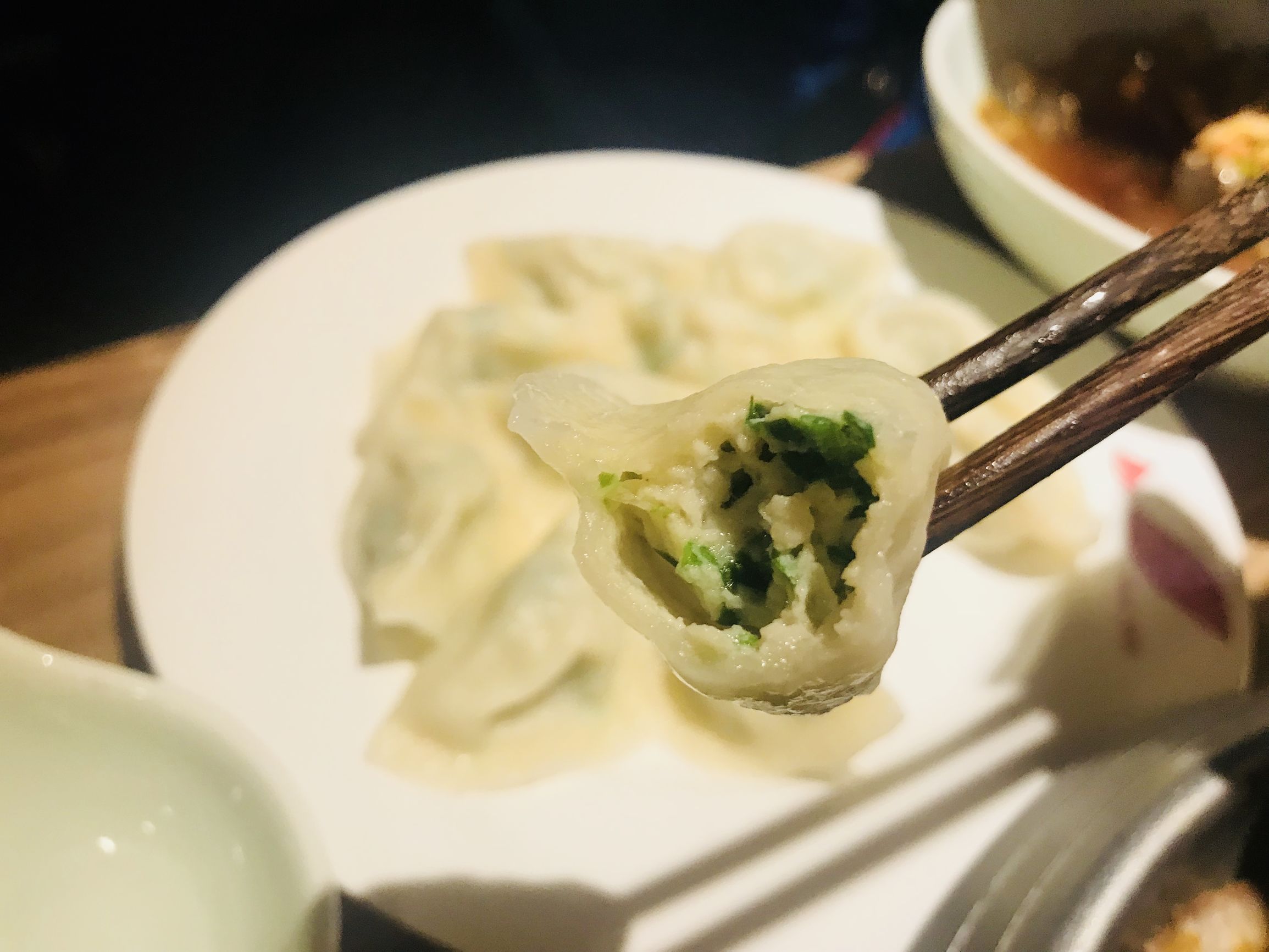 船歌鱼水饺营养早餐,船歌鱼水饺里面海鲜菜品