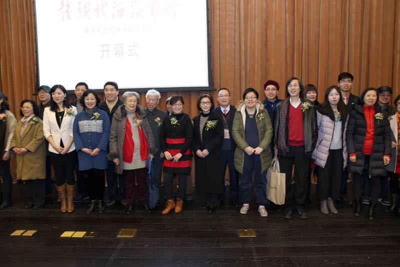 韩煜书法展在中国,韩煜和他的书法创作团队