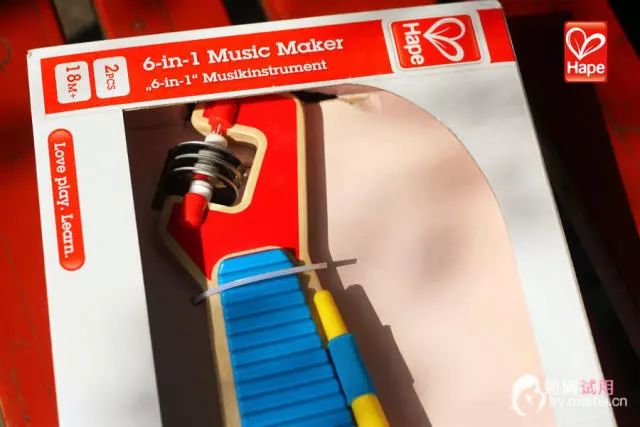 试玩|Hape*合六**一酷炫吉他,给宝宝多彩的音乐启蒙