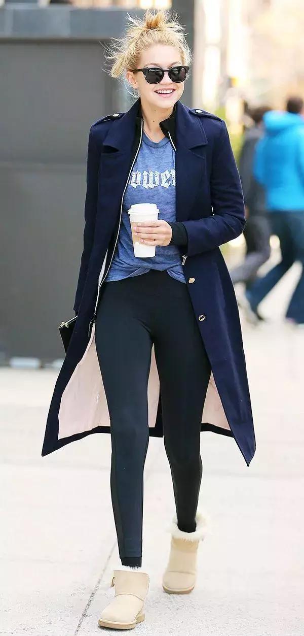 周冬雨雪地靴怎么搭配裤子,谁说雪地靴不好搭配