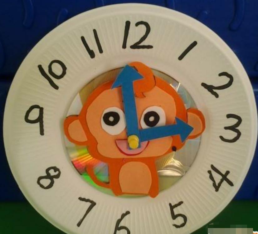 6-12岁手工创意钟表简单,全校一等奖的手工钟表教程