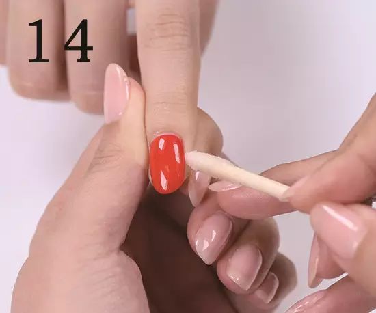 美甲教程初学涂甲油胶手法练习,做甲油胶美甲正确步骤图