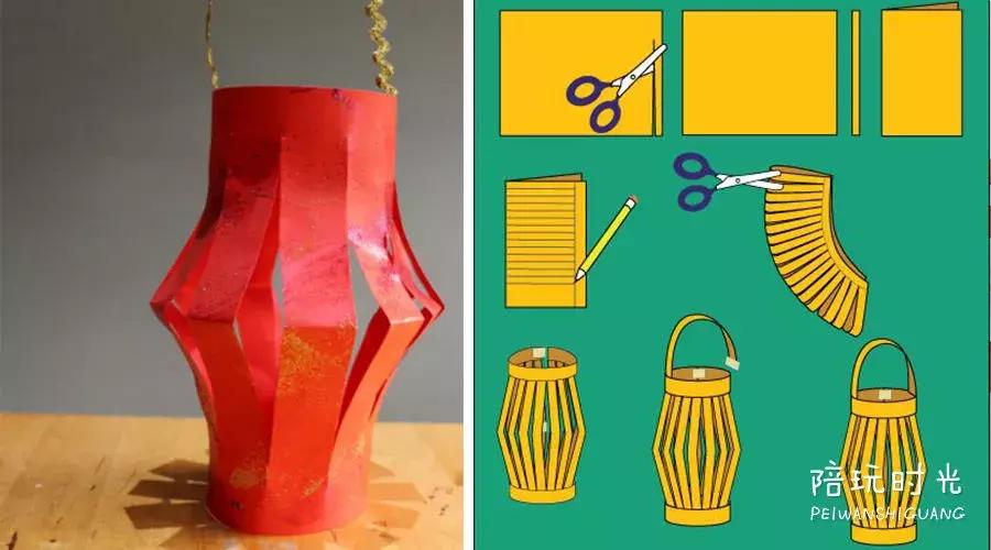 纸灯笼安装龙,纸筒鞭炮灯笼怎么折