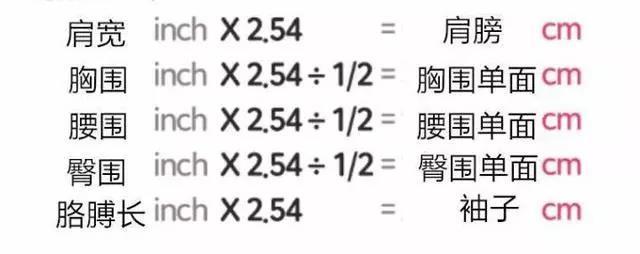 网购衣服尺码对照表,网购如何挑选合适的衣服尺码