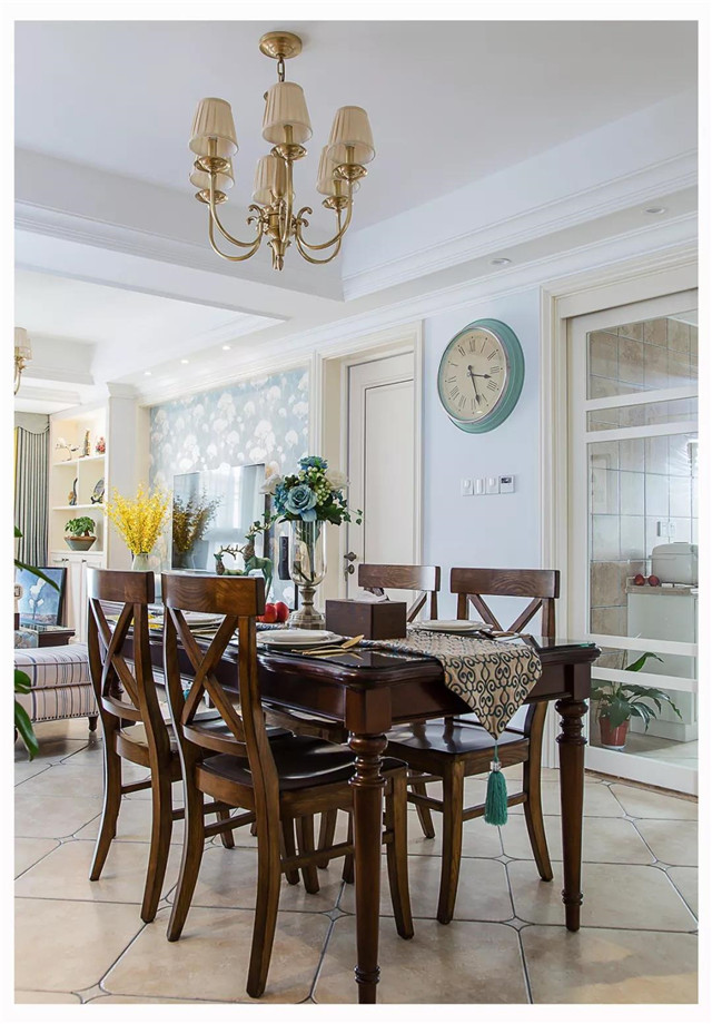 唐山法式装修风格效果图,唐山现代简美式装修风格实景案例