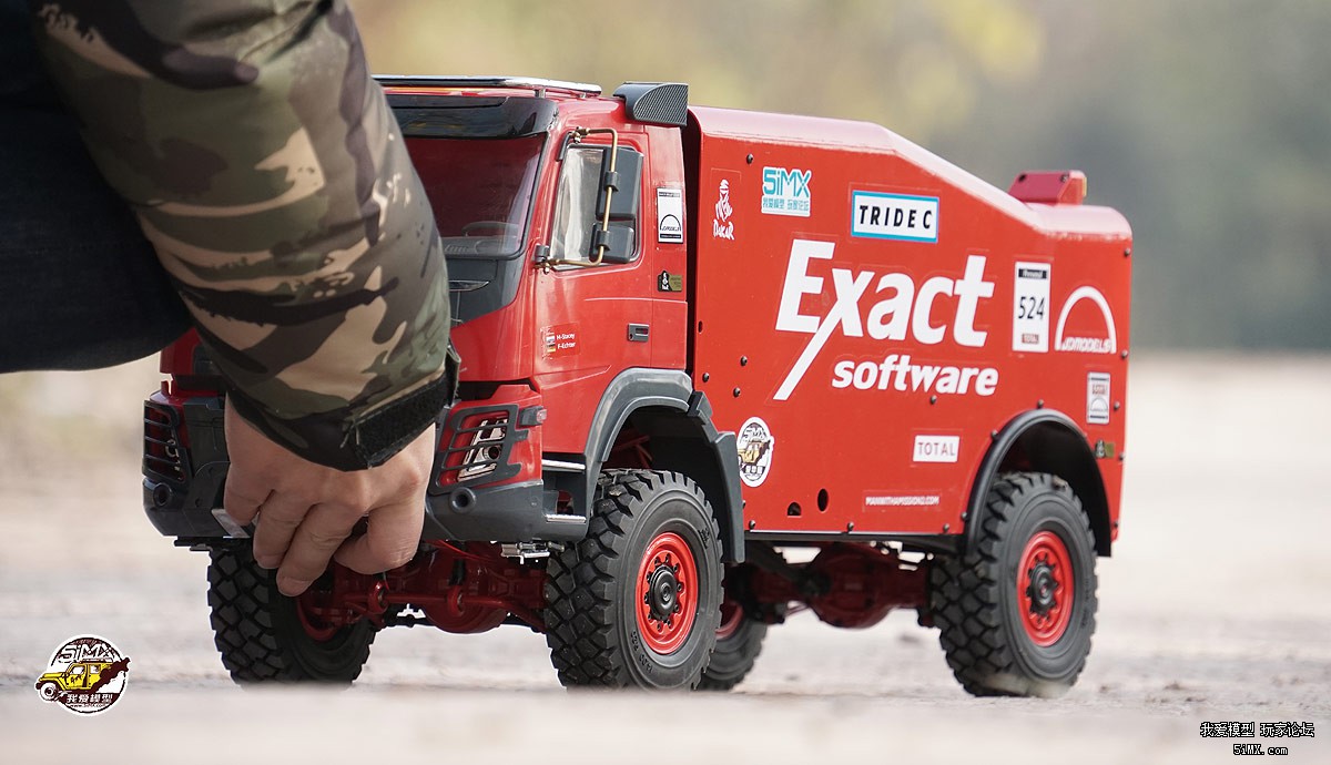 拉力卡车模型开箱测评 (静点拉力卡车模型路试)