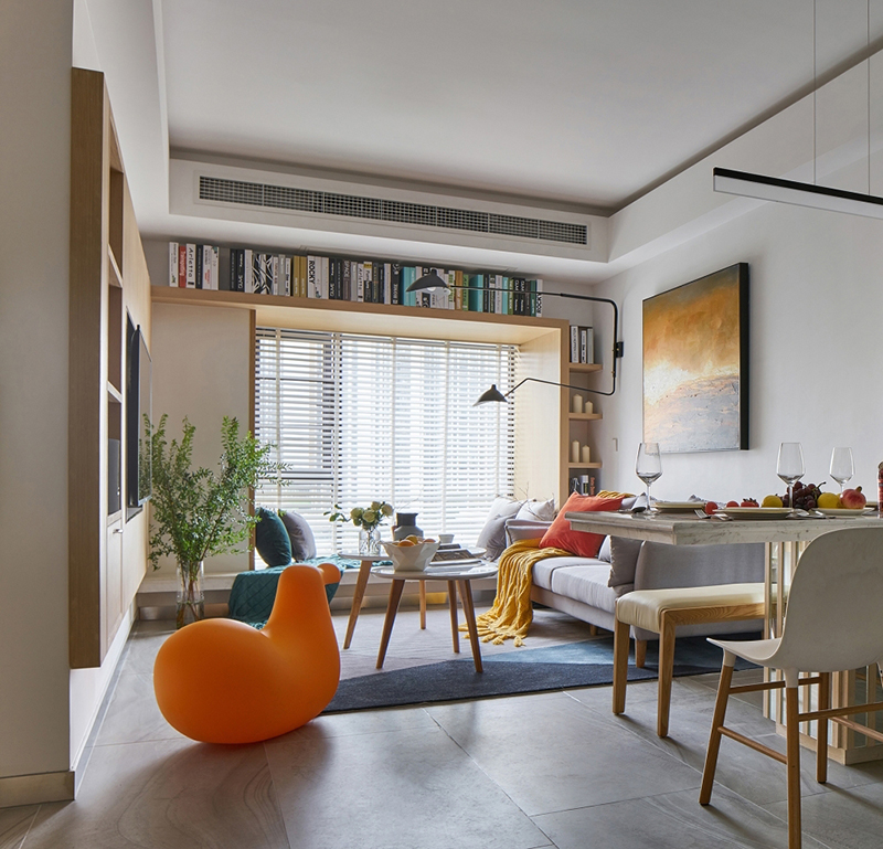 客厅书房茶室一体多功能房,客厅茶室书房一体小面积