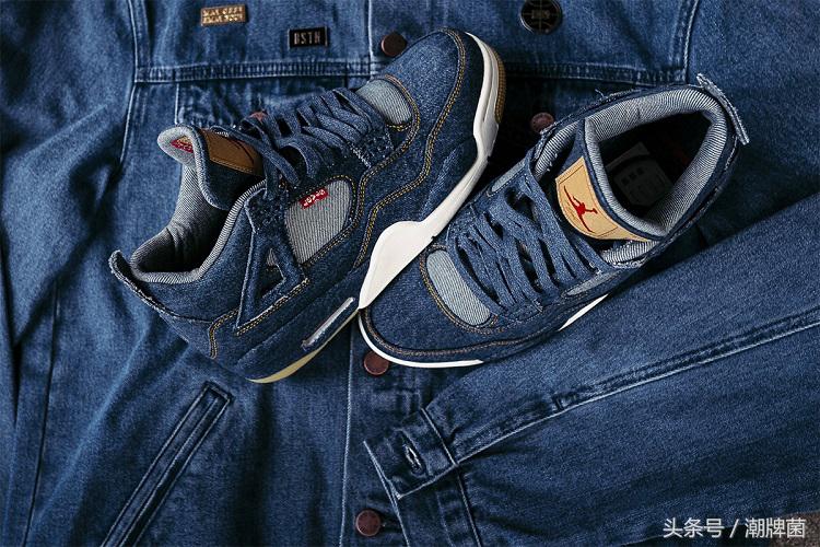 周杰伦上脚levisxairjordan4,levisxairjordan4第二配色