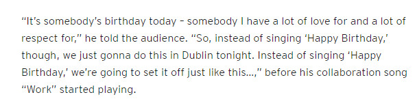 蕾哈娜的三角恋,蕾哈娜的第三次恋情