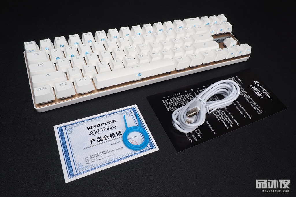 一代凯酷键盘拆解,凯酷87键盘测评